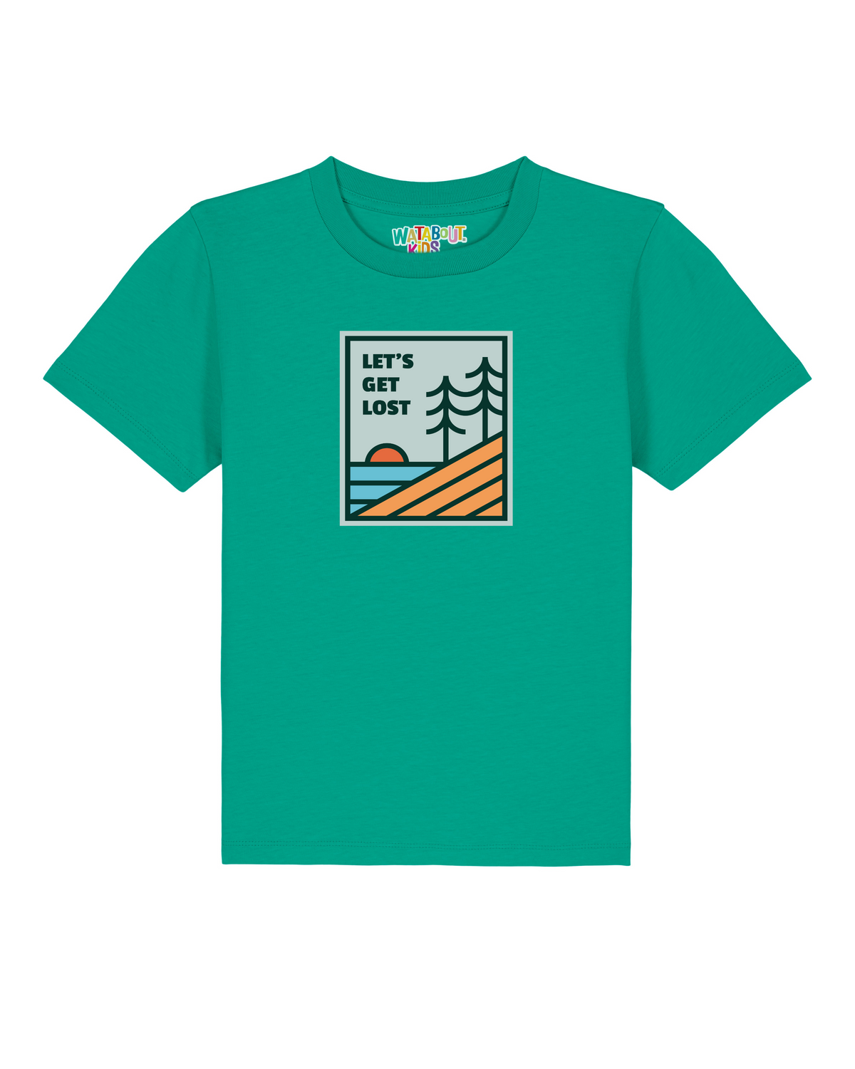 Let's Get Lost | T-Shirt Kinder-front;C100