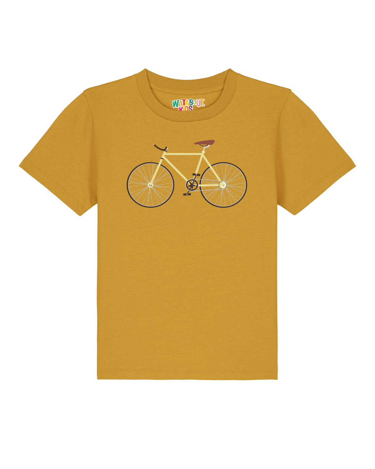 Yellow Bike | T-Shirt Kinder-front;C048