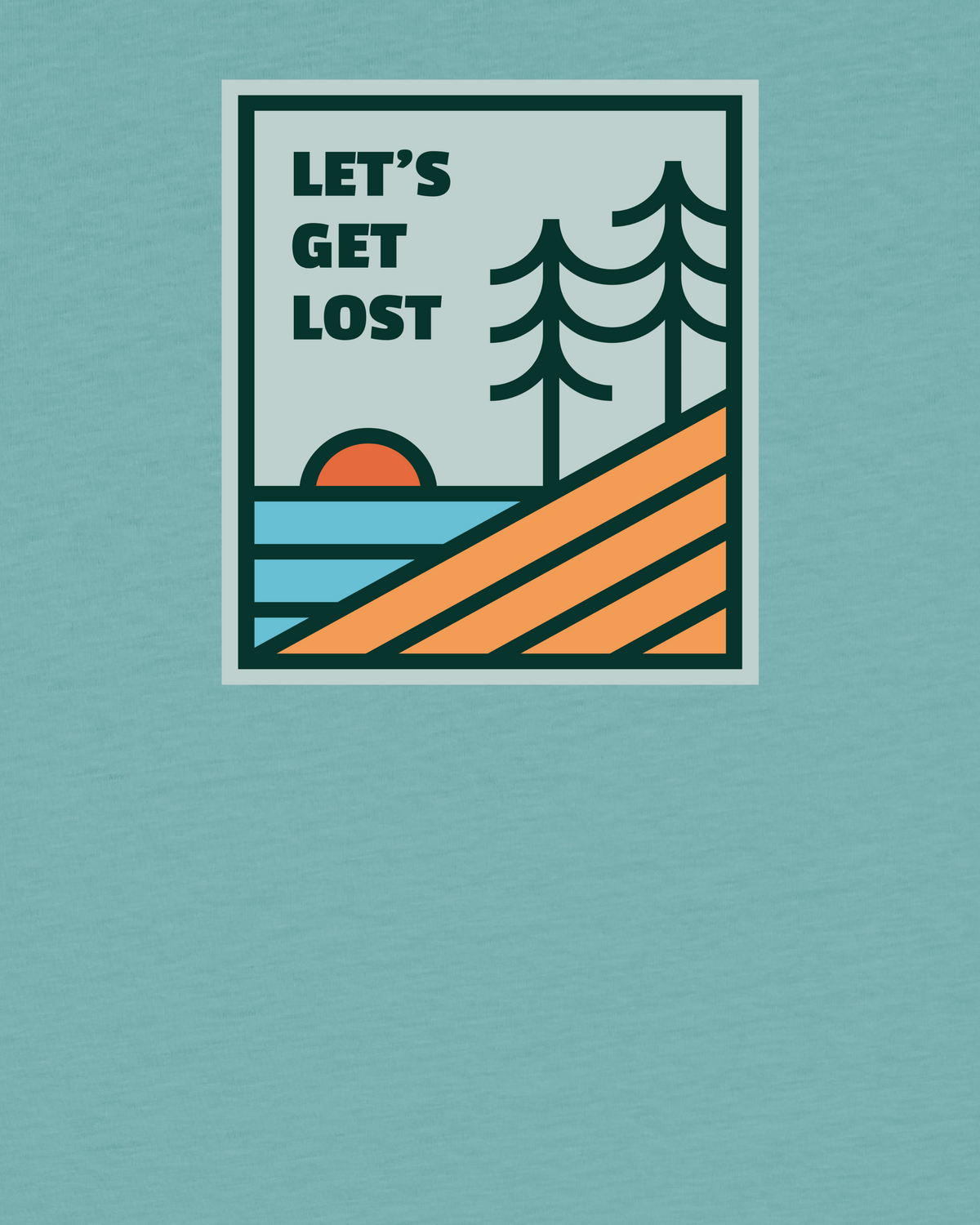 Let's Get Lost | T-Shirt Kinder-detail_front;C060