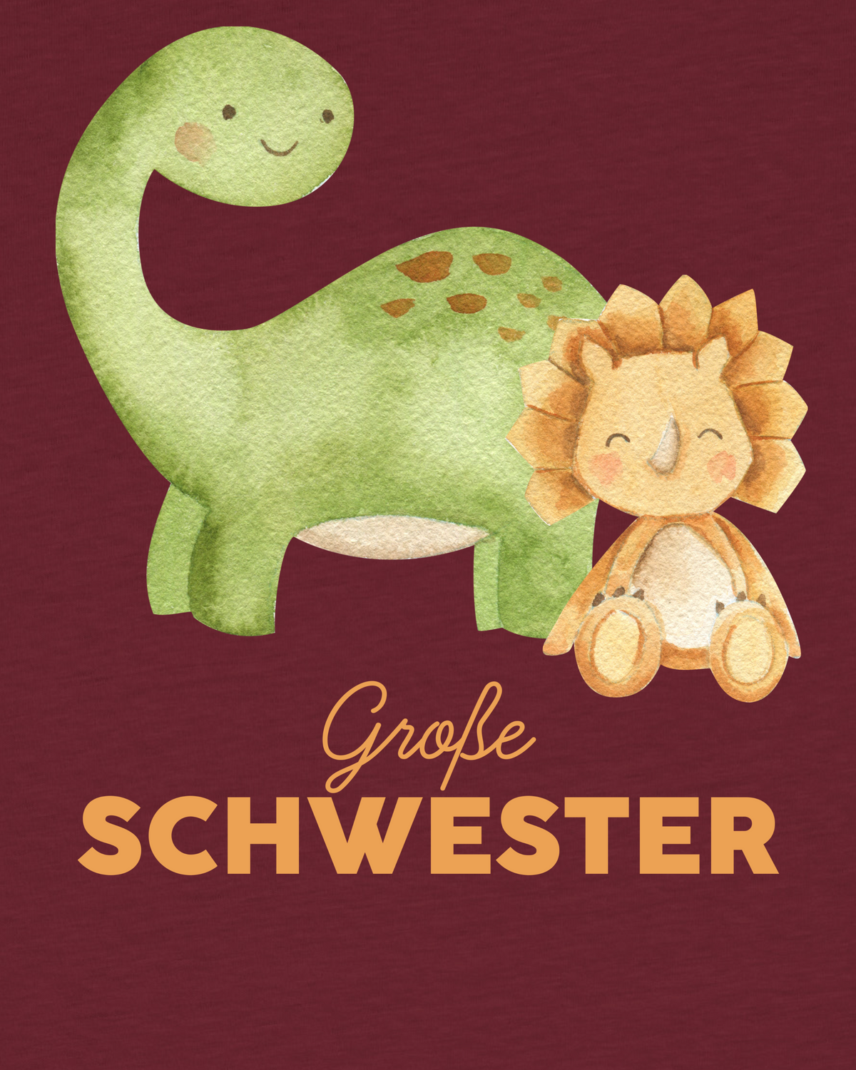 Dinosaurier 06 Große Schwester | T-Shirt Kinder-detail_front;C244