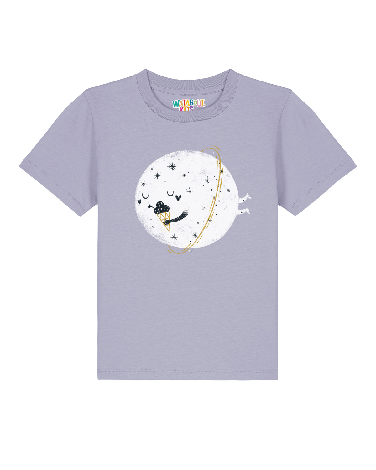 Planet mit Eis | T-Shirt Kinder-front;C063