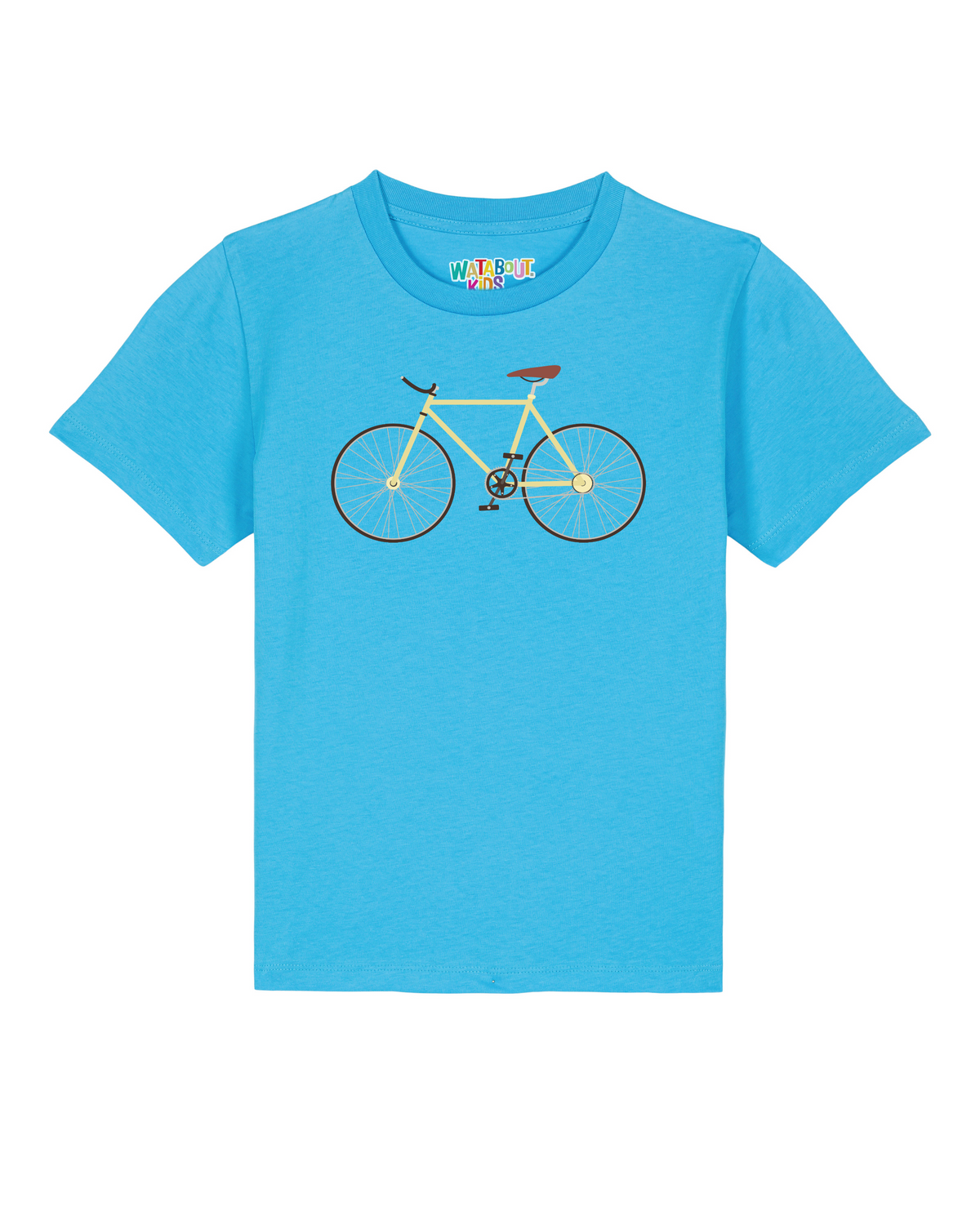 Yellow Bike | T-Shirt Kinder-front;C145