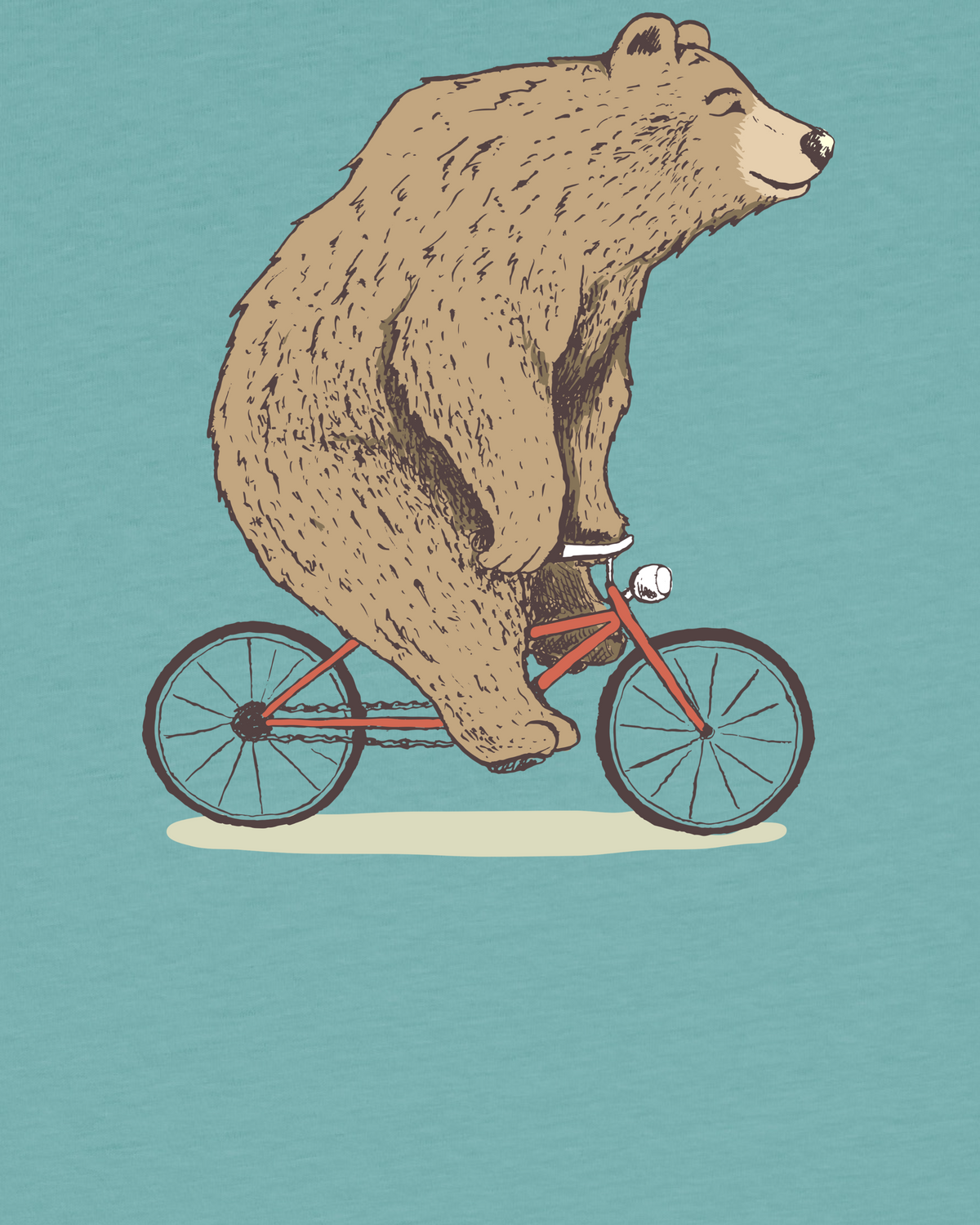 Fahrradbär | T-Shirt Kinder-detail_front;C060