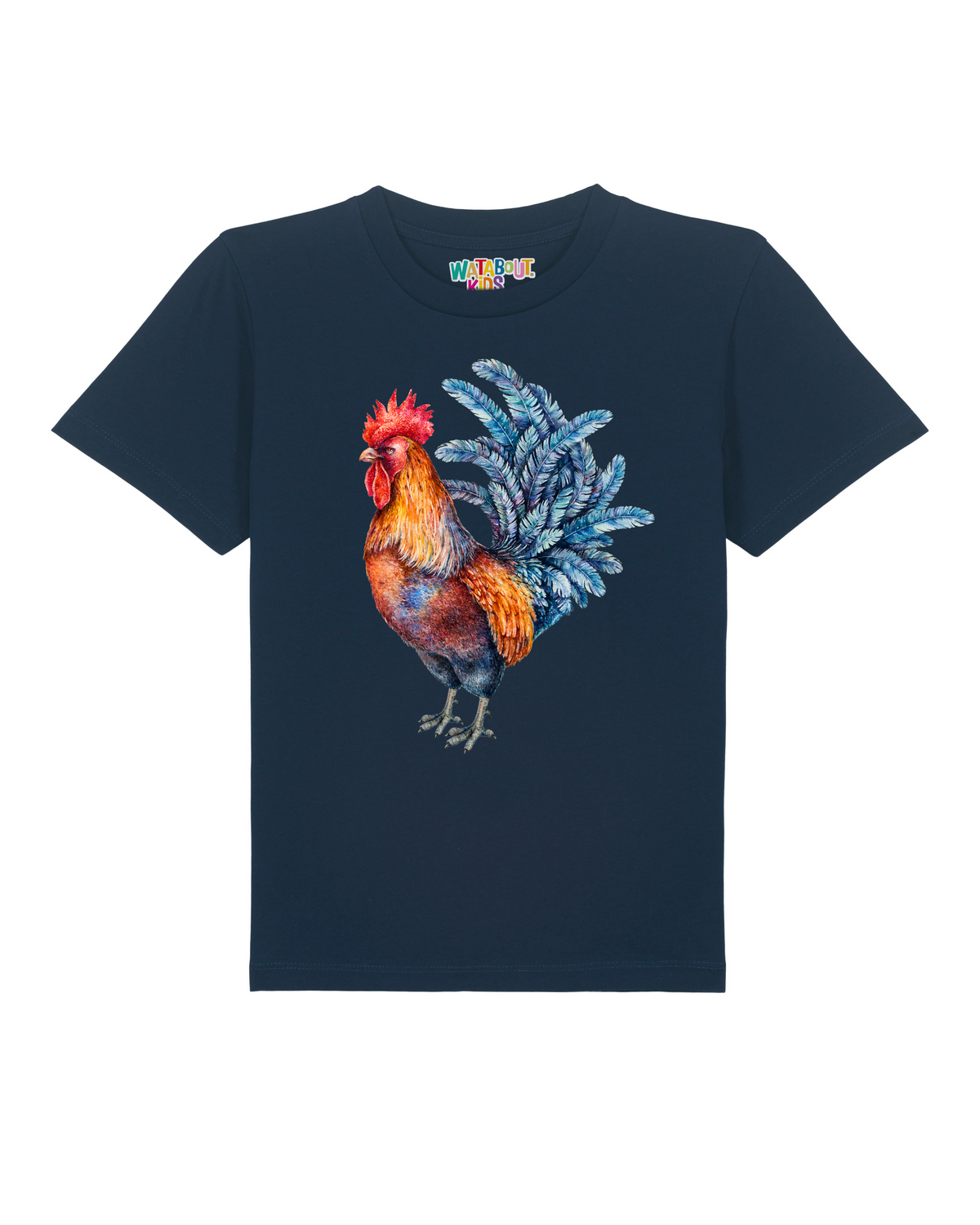 Grimmiger Gockel | T-Shirt Kinder-front;C727