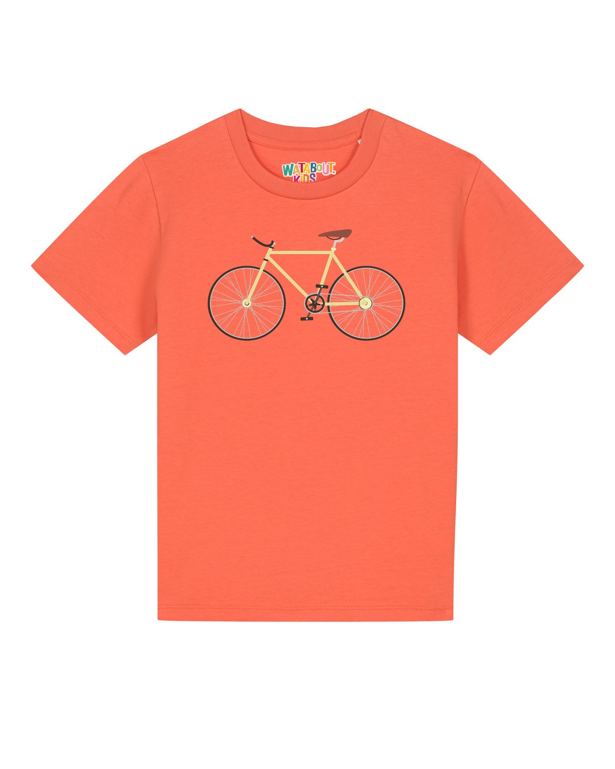 Yellow Bike | T-Shirt Kinder-front;C143