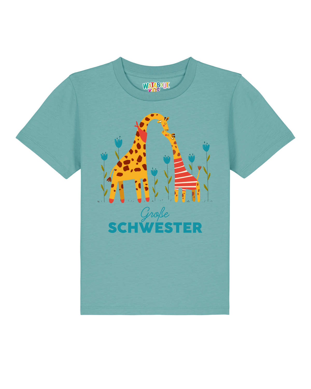 Giraffe Große Schwester | T-Shirt Kinder-front;C060
