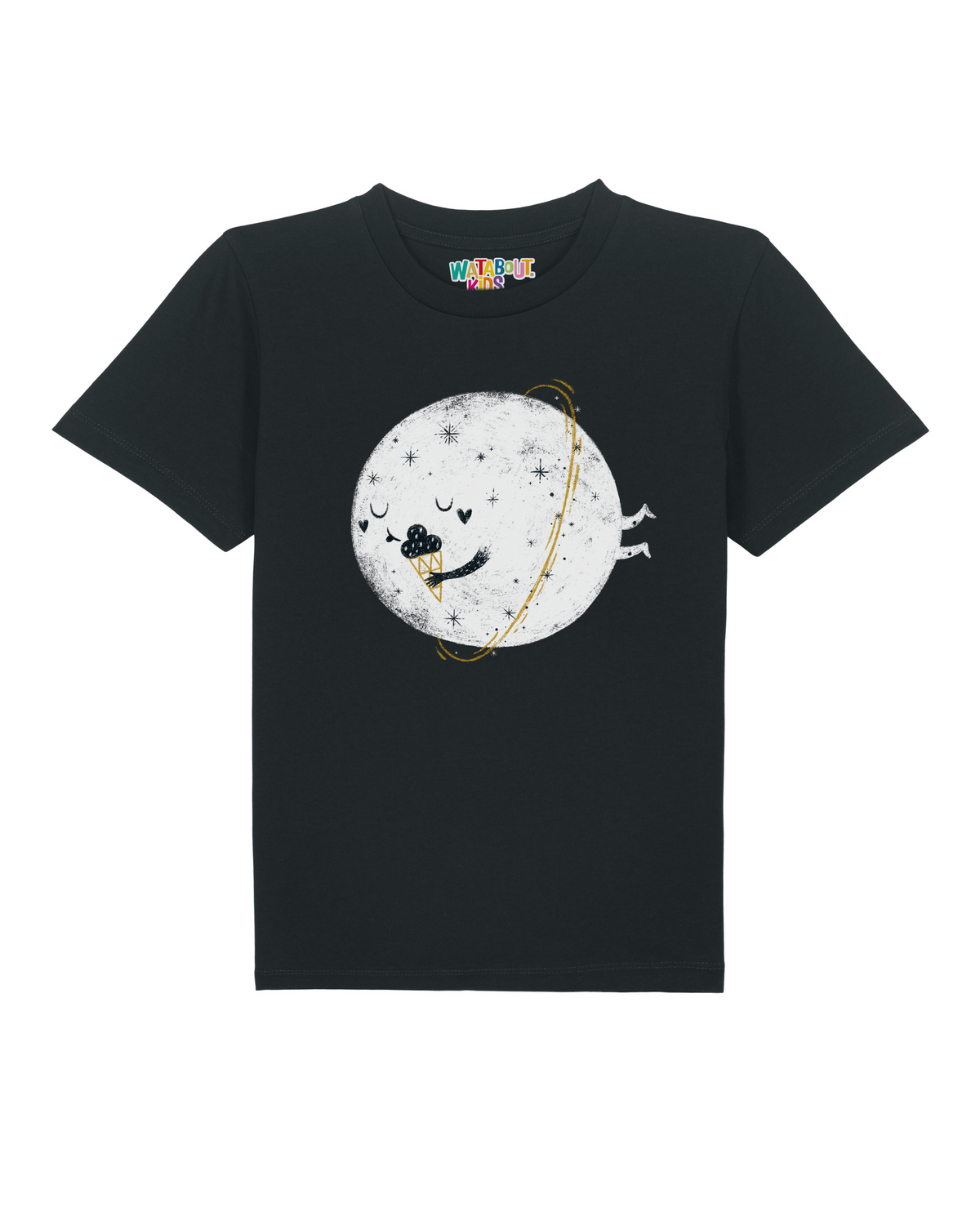 Planet mit Eis | T-Shirt Kinder-front;C002