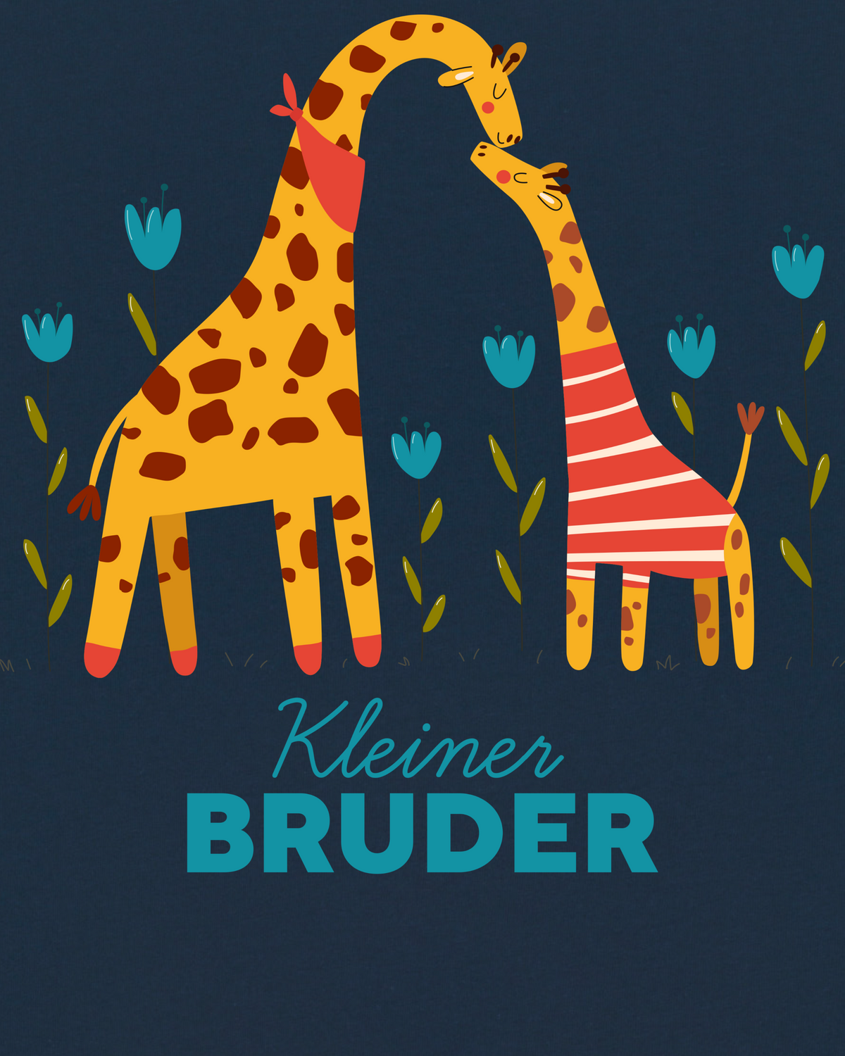Giraffe Kleiner Bruder | T-Shirt Kinder-detail_front;C727