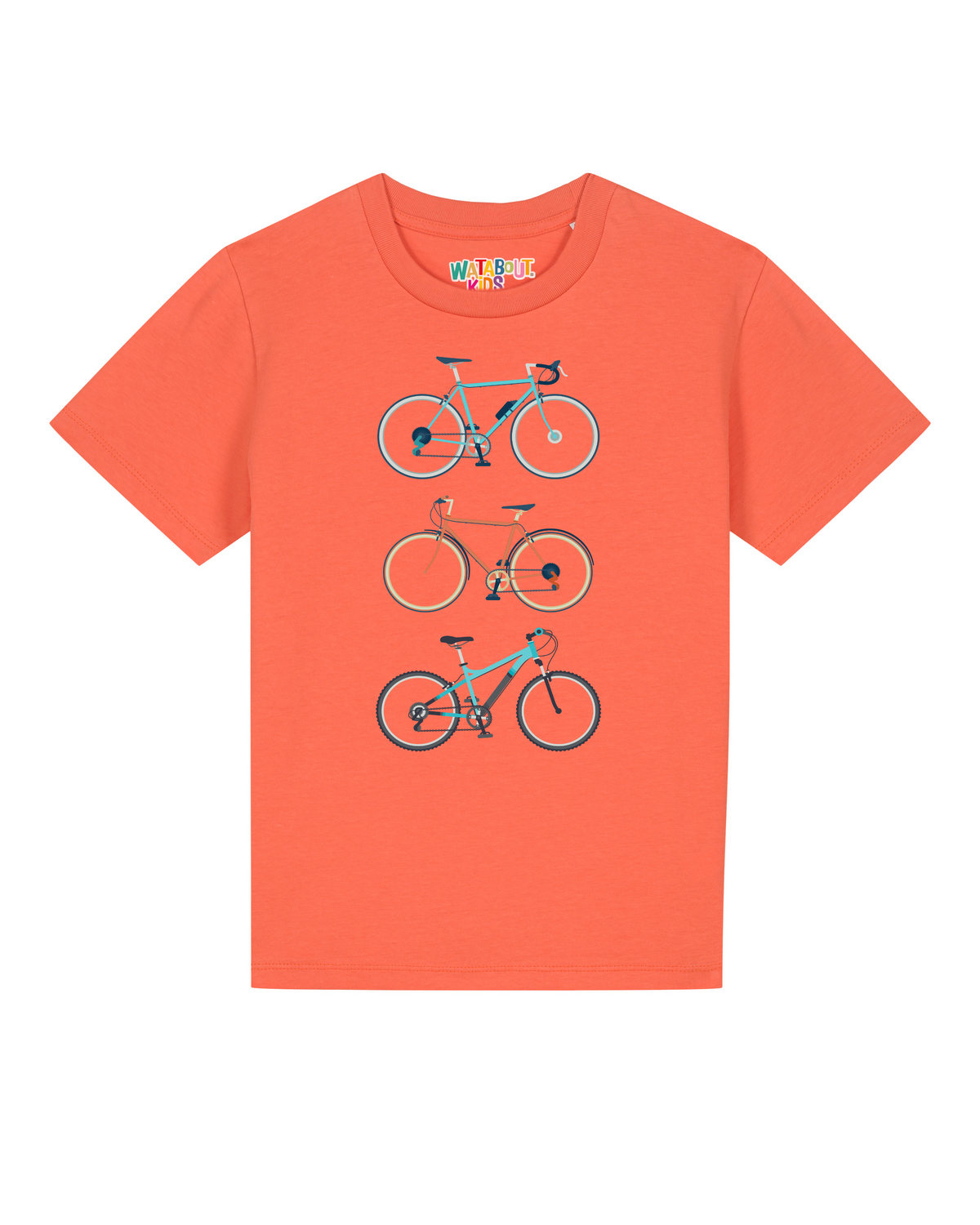 3 Fahrräder | T-Shirt Kinder-front;C143