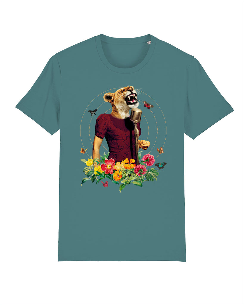 C060;Teal Monstera;front