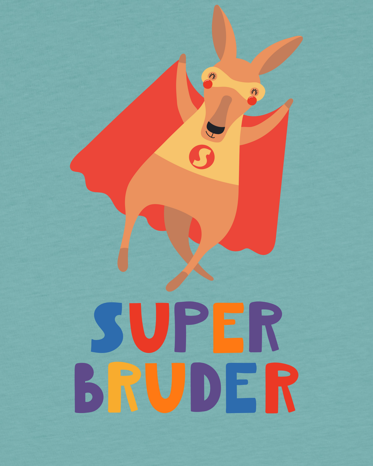 Känguru Superbruder | T-Shirt Kinder-detail_front;C060