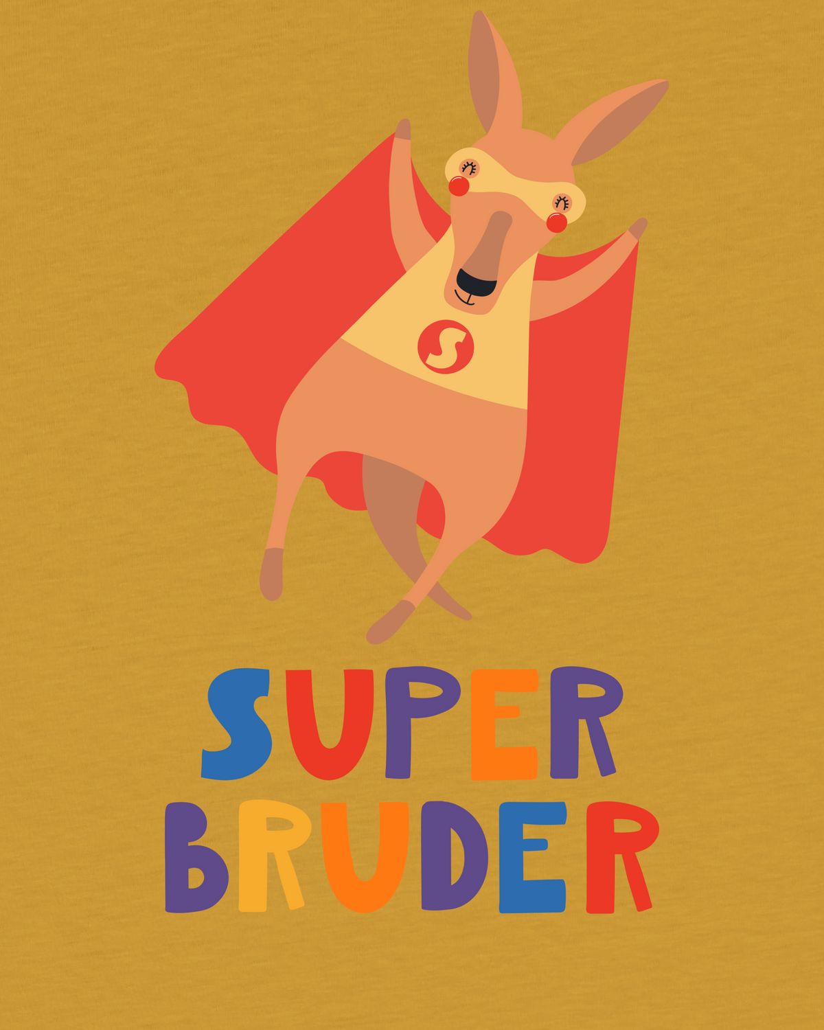 Känguru Superbruder | T-Shirt Kinder-detail_front;C048