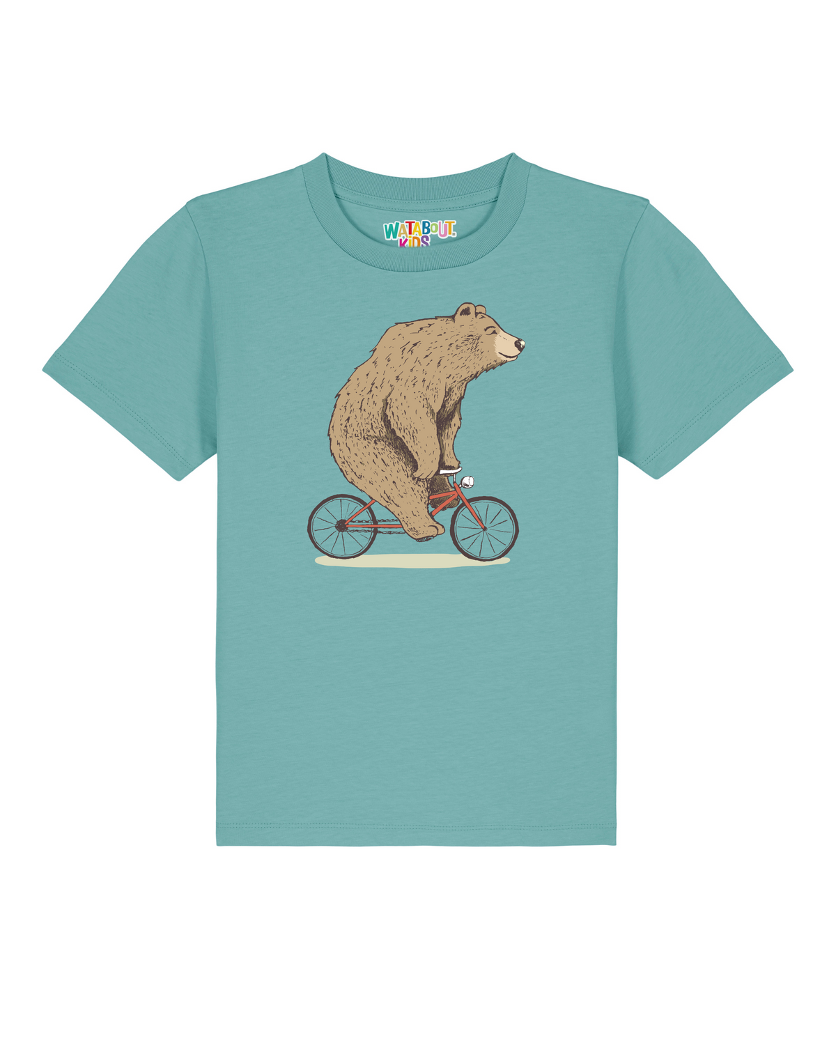 Fahrradbär | T-Shirt Kinder-front;C060