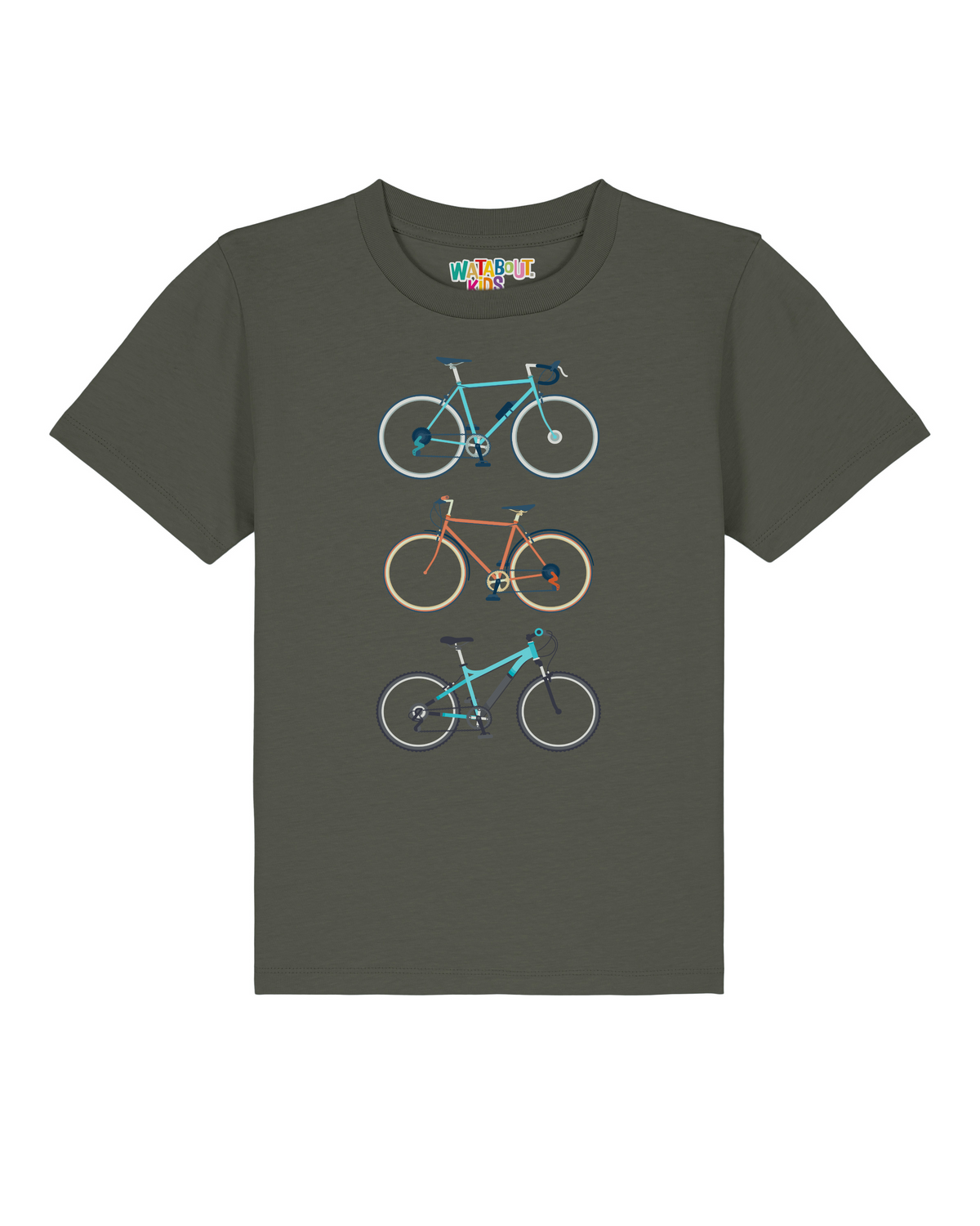 3 Fahrräder | T-Shirt Kinder-front;C223