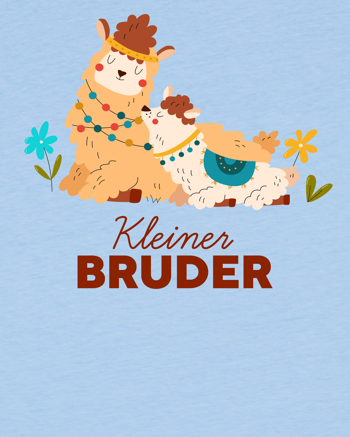 Lama Kleiner Bruder | T-Shirt Kinder-detail_front;C149