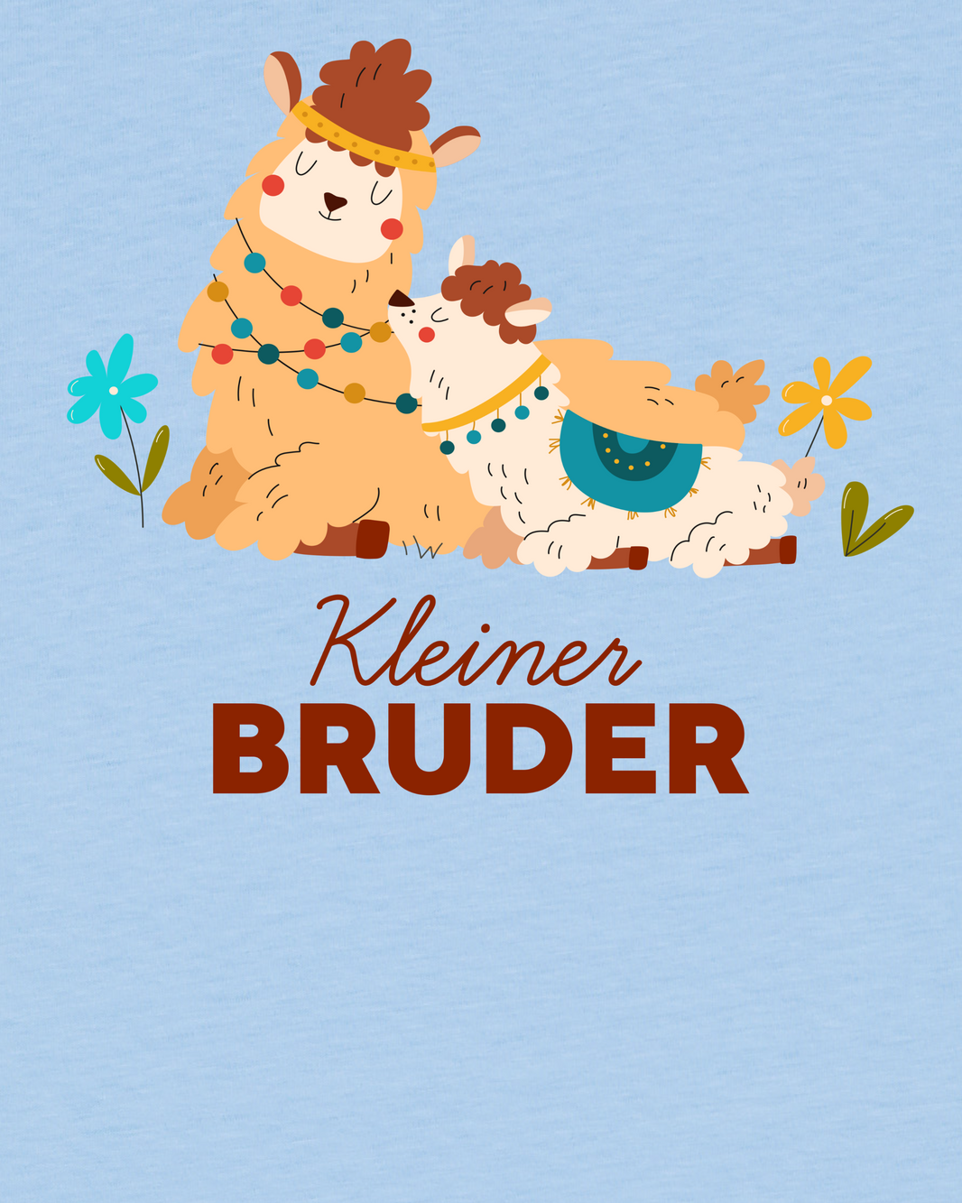 Lama Kleiner Bruder | T-Shirt Kinder-detail_front;C149