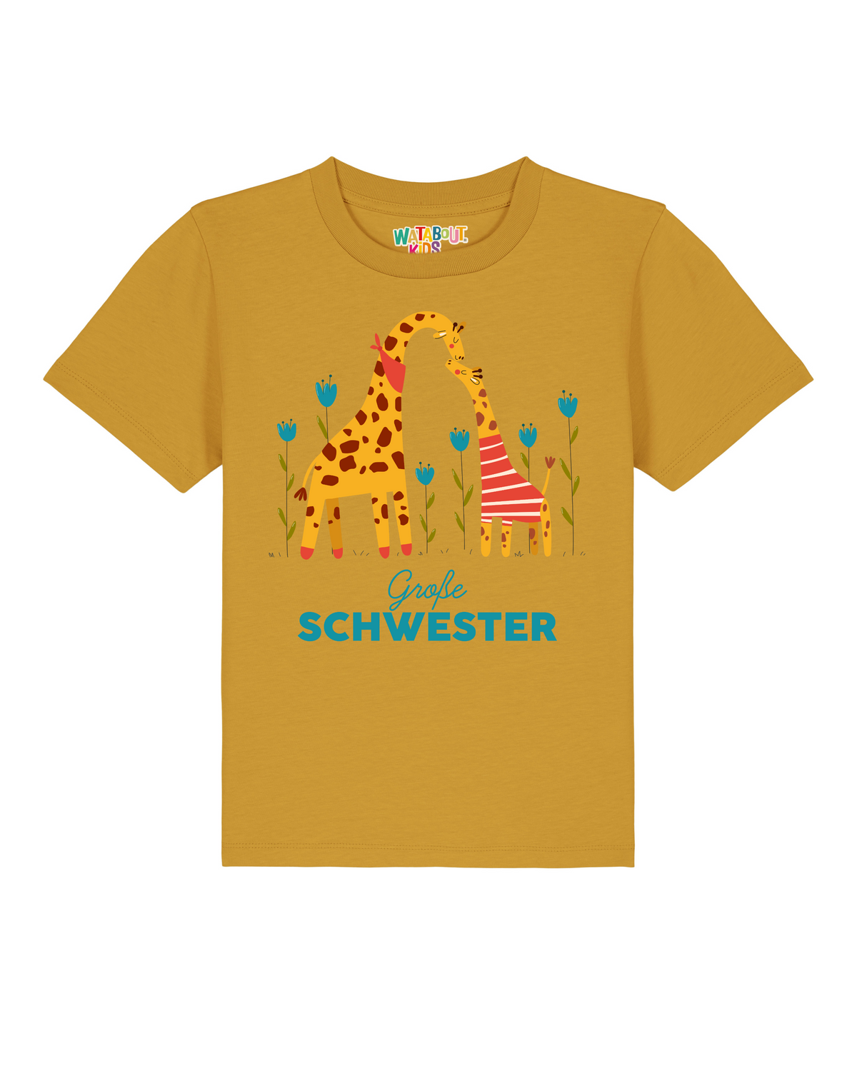 Giraffe Große Schwester | T-Shirt Kinder-front;C048