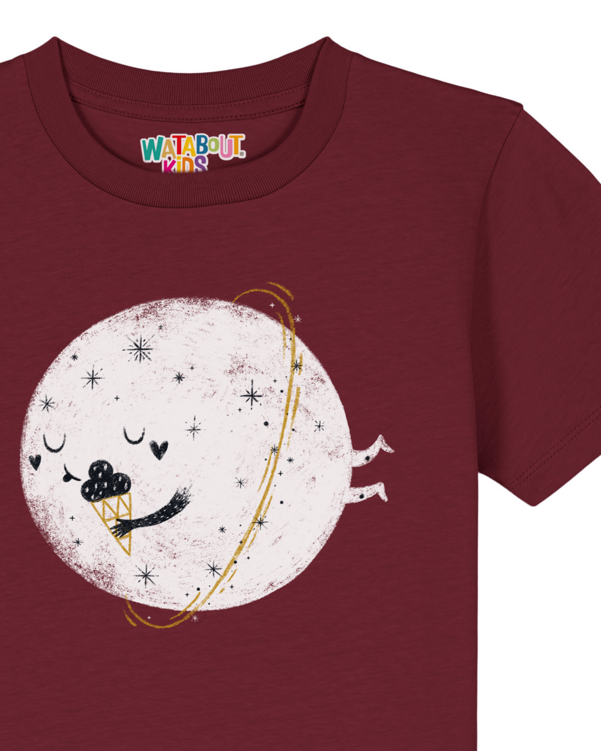 Planet mit Eis | T-Shirt Kinder-detail_front;C244