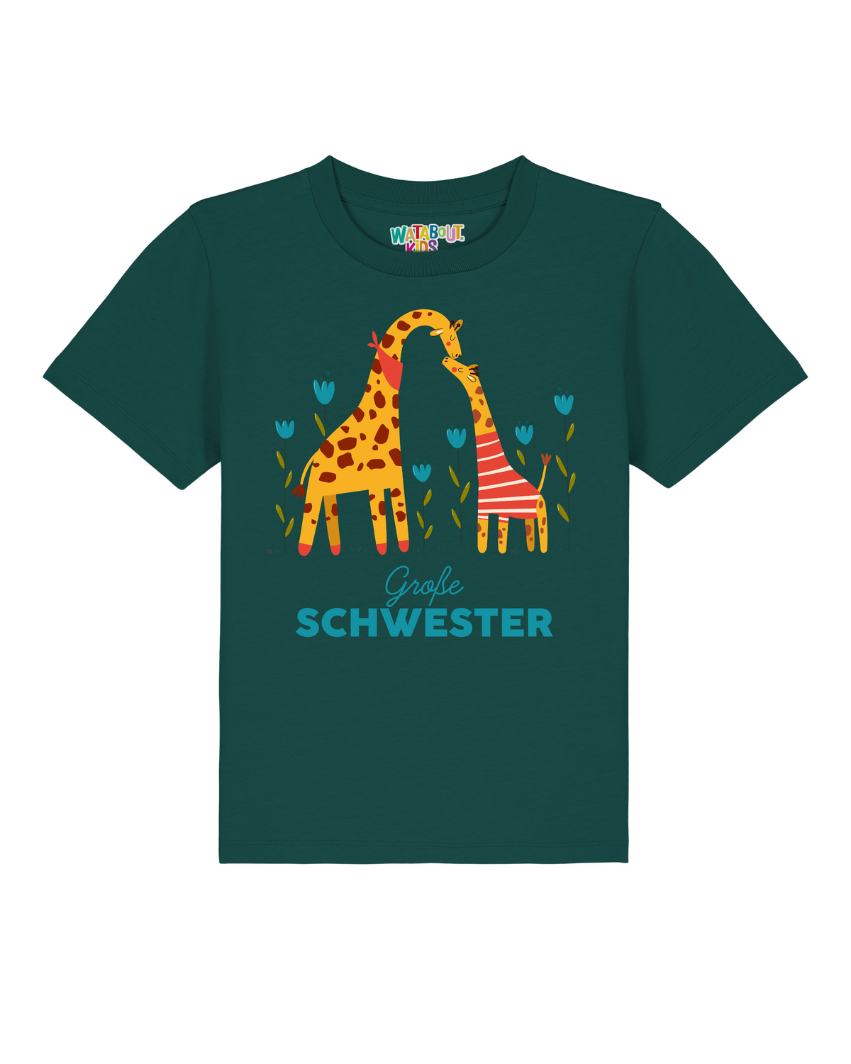 Giraffe Große Schwester | T-Shirt Kinder-front;C036