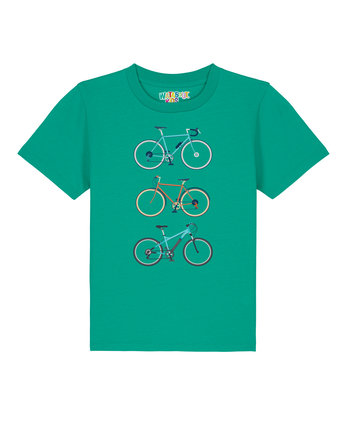 3 Fahrräder | T-Shirt Kinder-front;C100