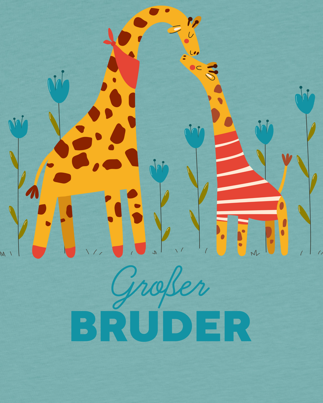 Giraffe Großer Bruder | T-Shirt Kinder-detail_front;C060