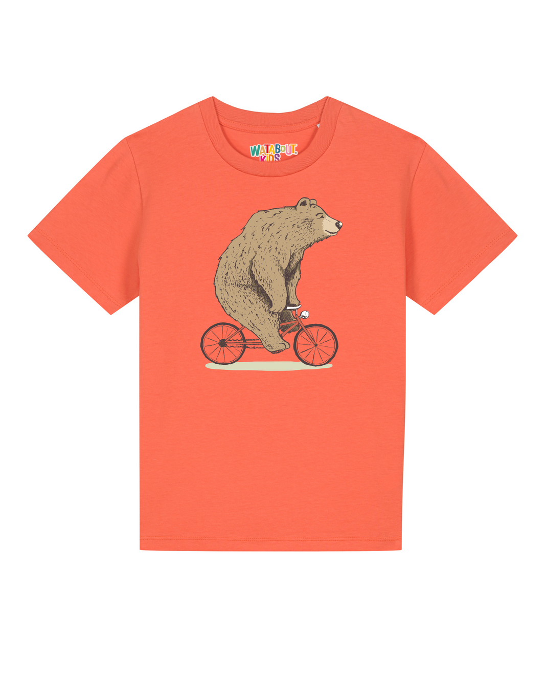 Fahrradbär | T-Shirt Kinder-front;C143