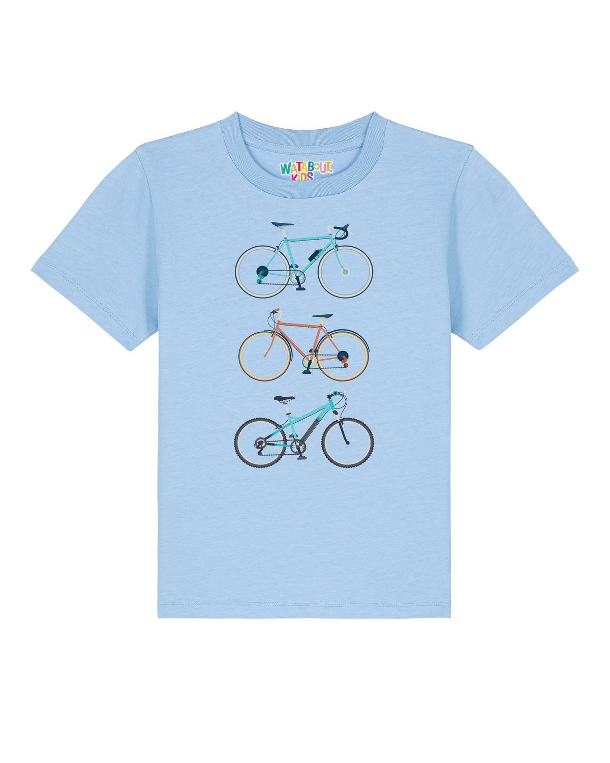 3 Fahrräder | T-Shirt Kinder-front;C149
