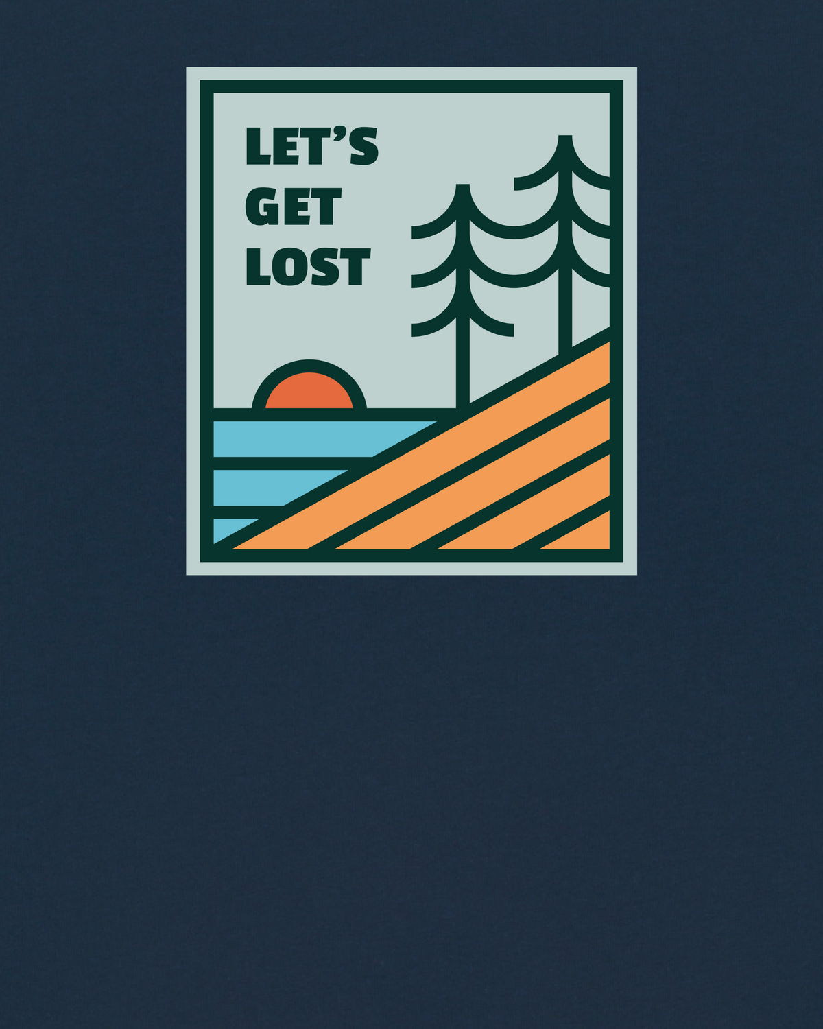 Let's Get Lost | T-Shirt Kinder-detail_front;C727