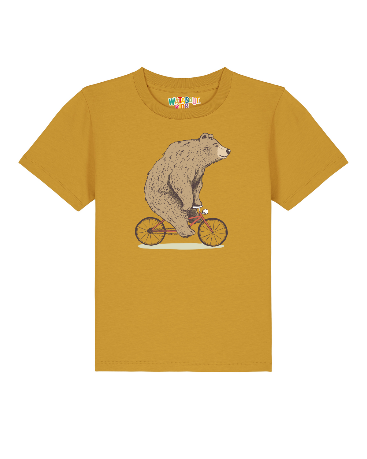 Fahrradbär | T-Shirt Kinder-front;C048