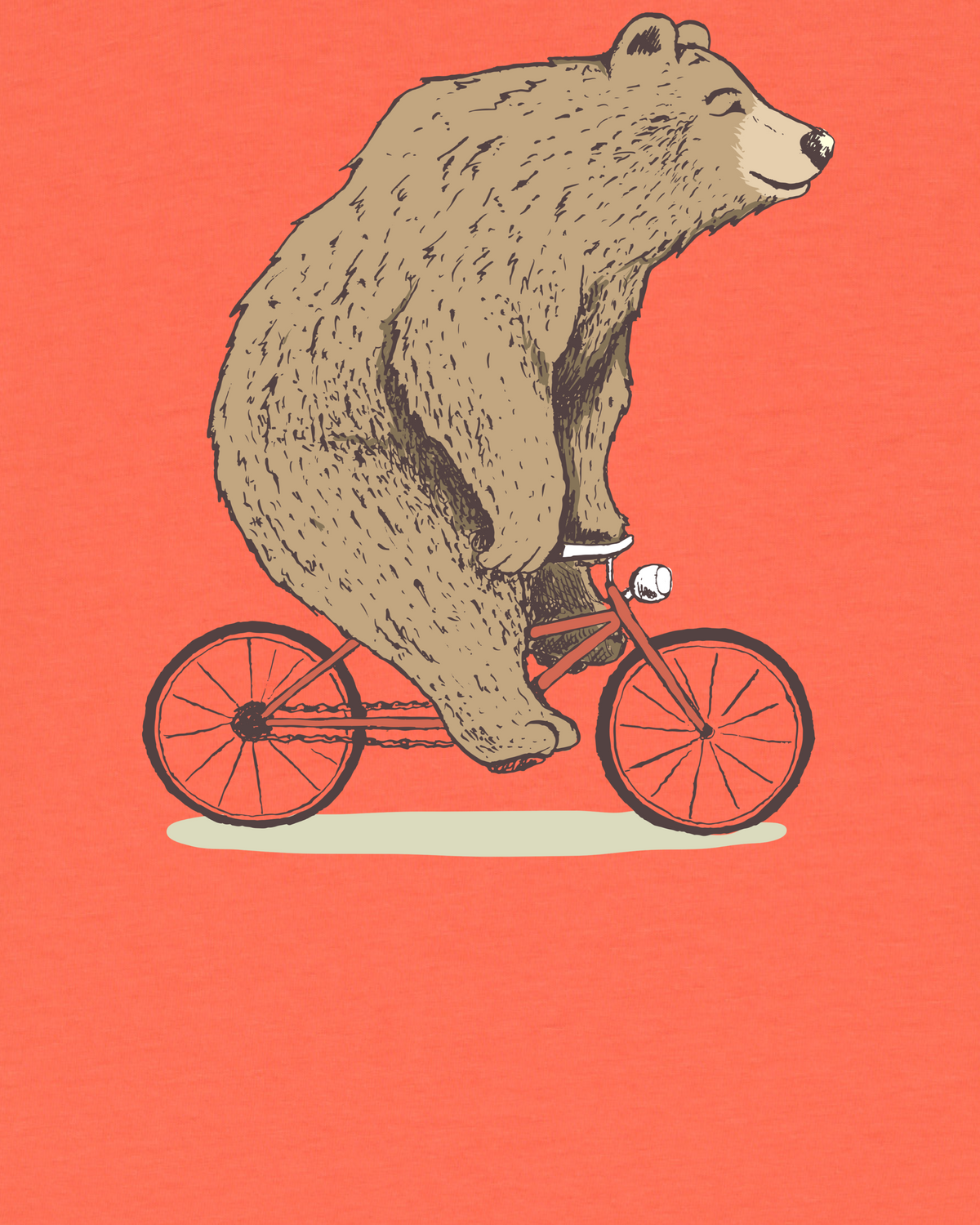 Fahrradbär | T-Shirt Kinder-detail_front;C143