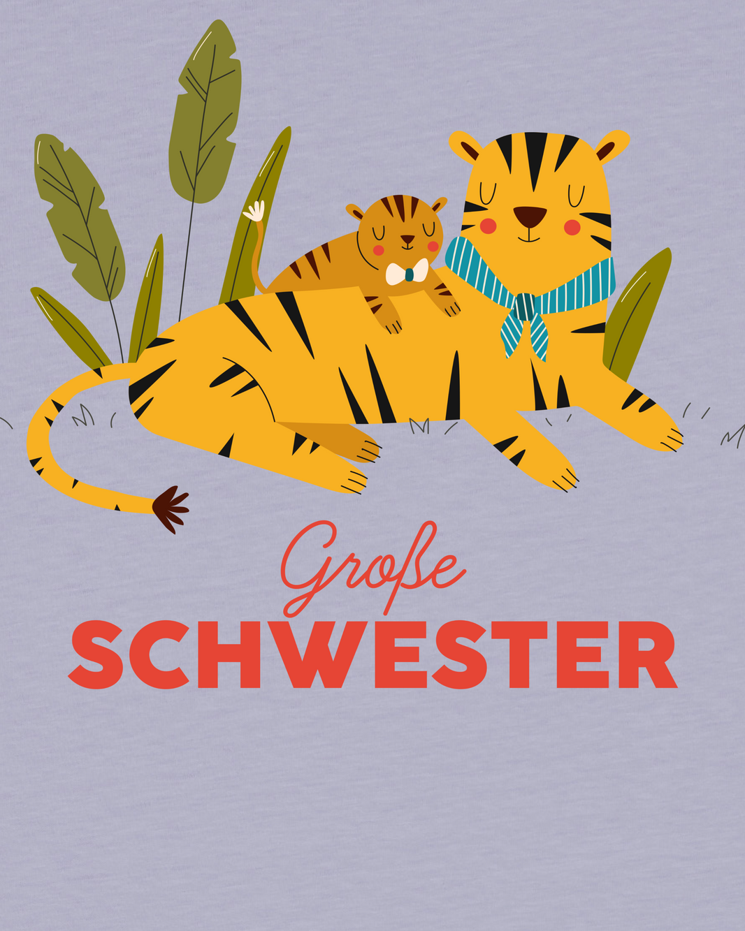 Tiger Große Schwester | T-Shirt Kinder-detail_front;C063