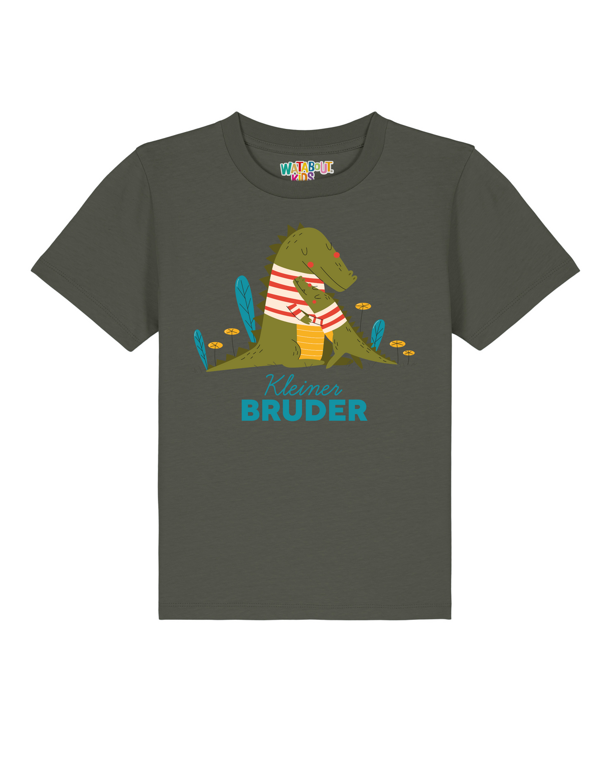 Krokodil Kleiner Bruder | T-Shirt Kinder-front;C223