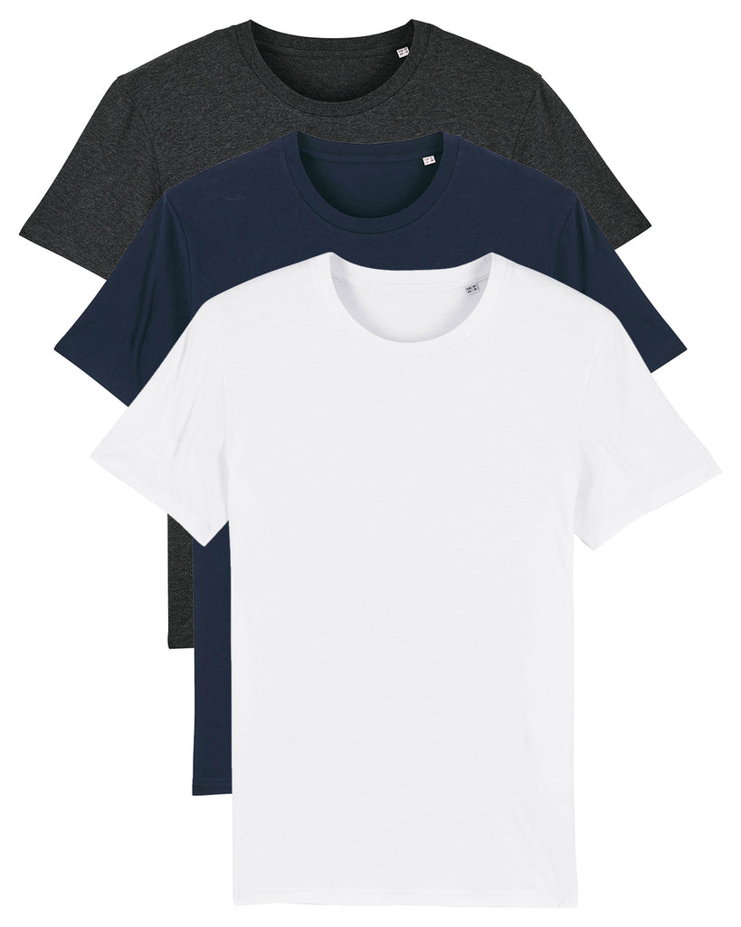 White | French Navy | Dark Heather Grey;White | French Navy | Dark Heather Grey;front